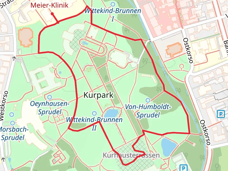 Kurpark via Vital Wanderwelt