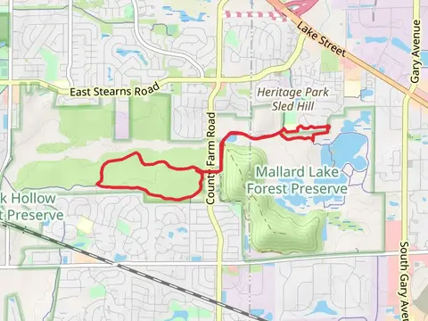 North Central DuPage Regional Loop Trail via Cloverdale Pond