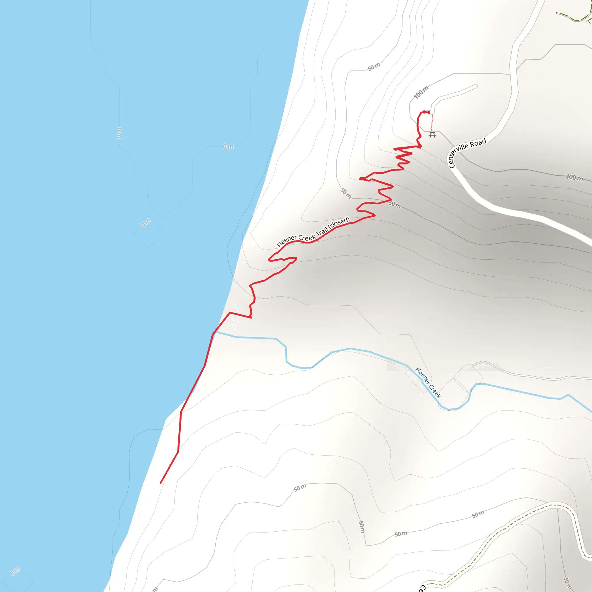 Fleener Creek Trail mobile static map