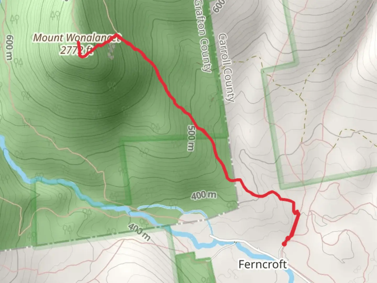 An image depicting the trail Mount Wonalancet Trail and its surrounding area.