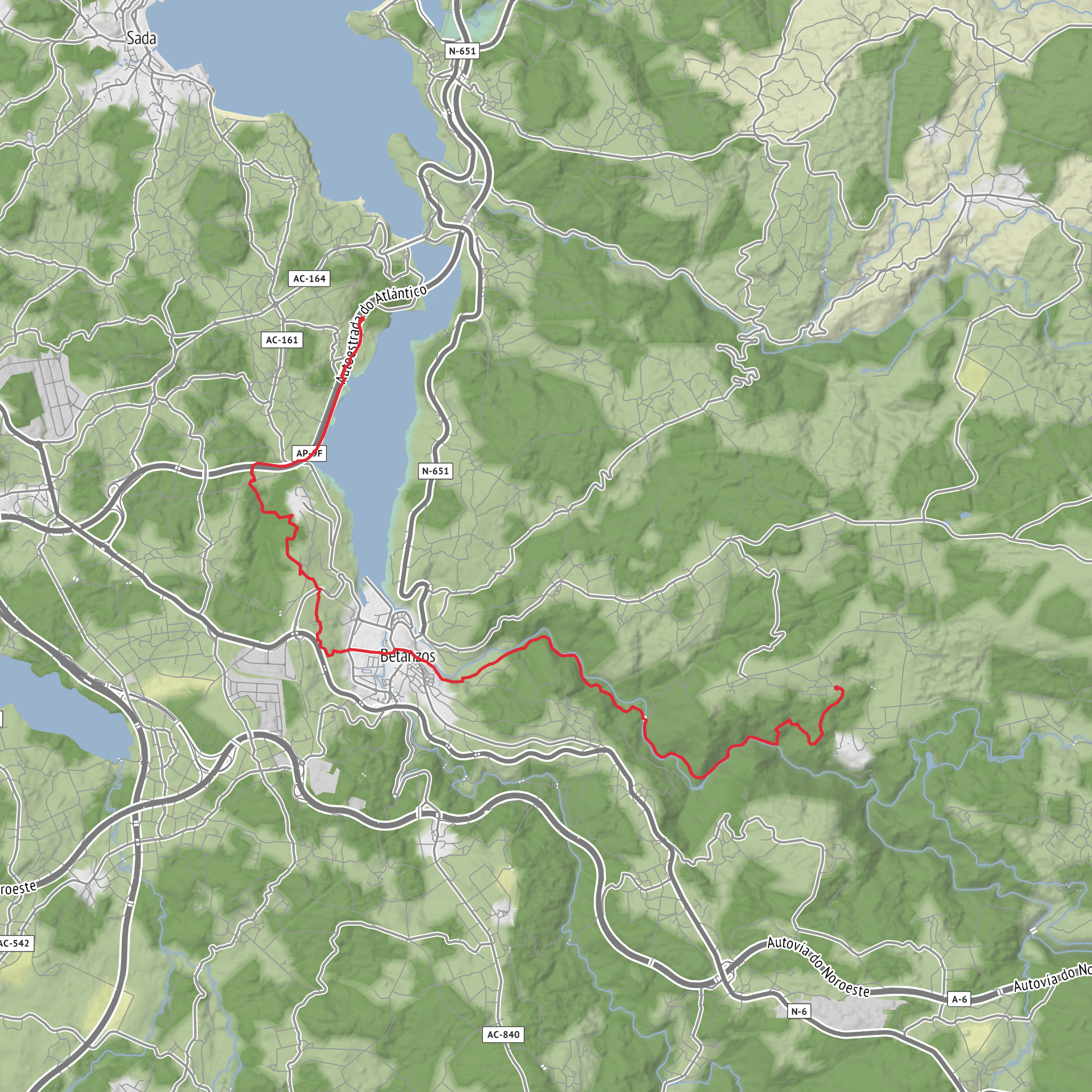 Medin via Rio Mandeo mobile static map