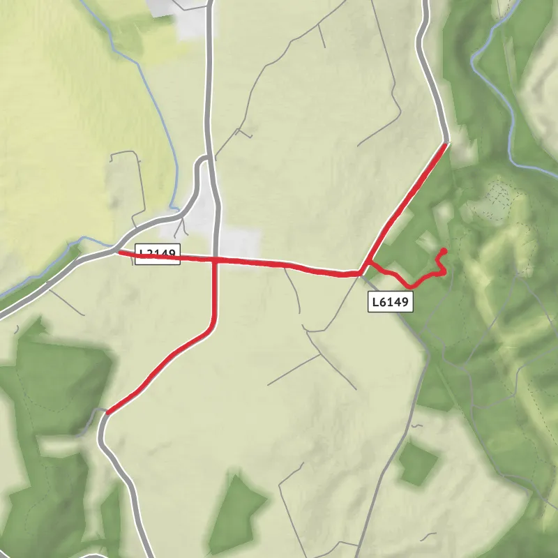 Hike from Ballytrasna mobile static map