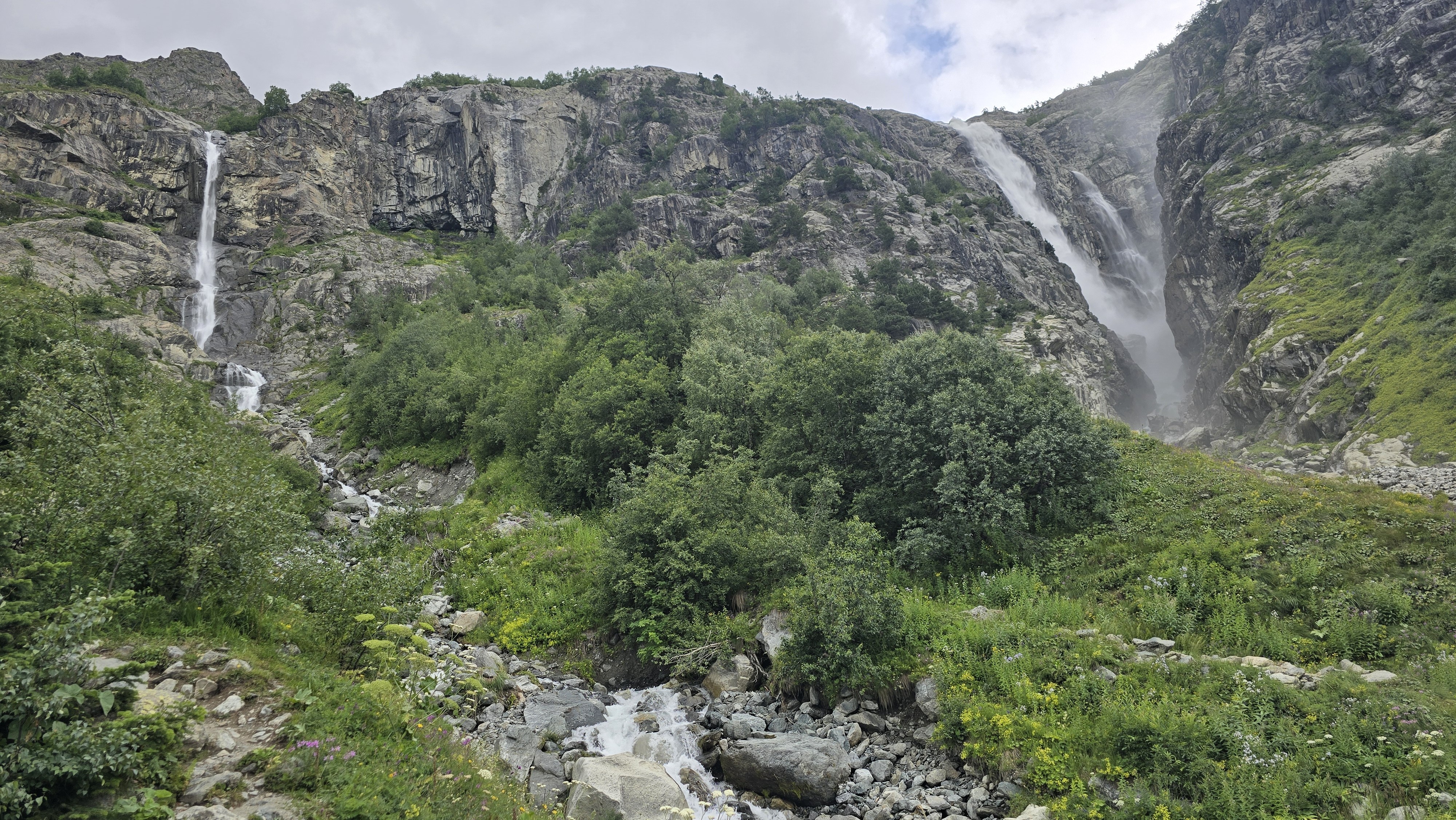 A map preview of the recording hike to Shdugra waterfall.