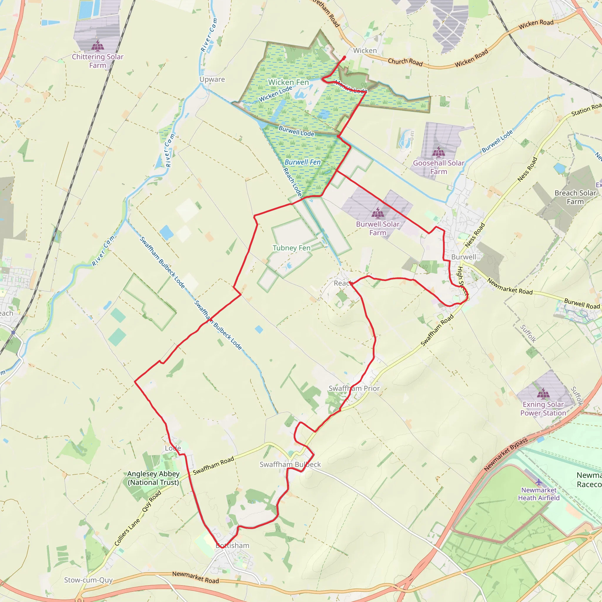 Lodes Way Loop mobile static map