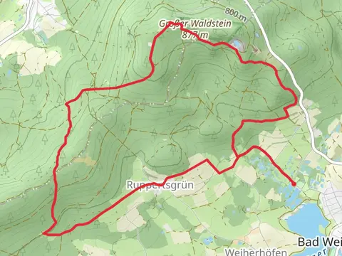 Napoleonshut and Der Wal vom Waldstein via Fraenkischer Gebirgsweg and Quellenweg