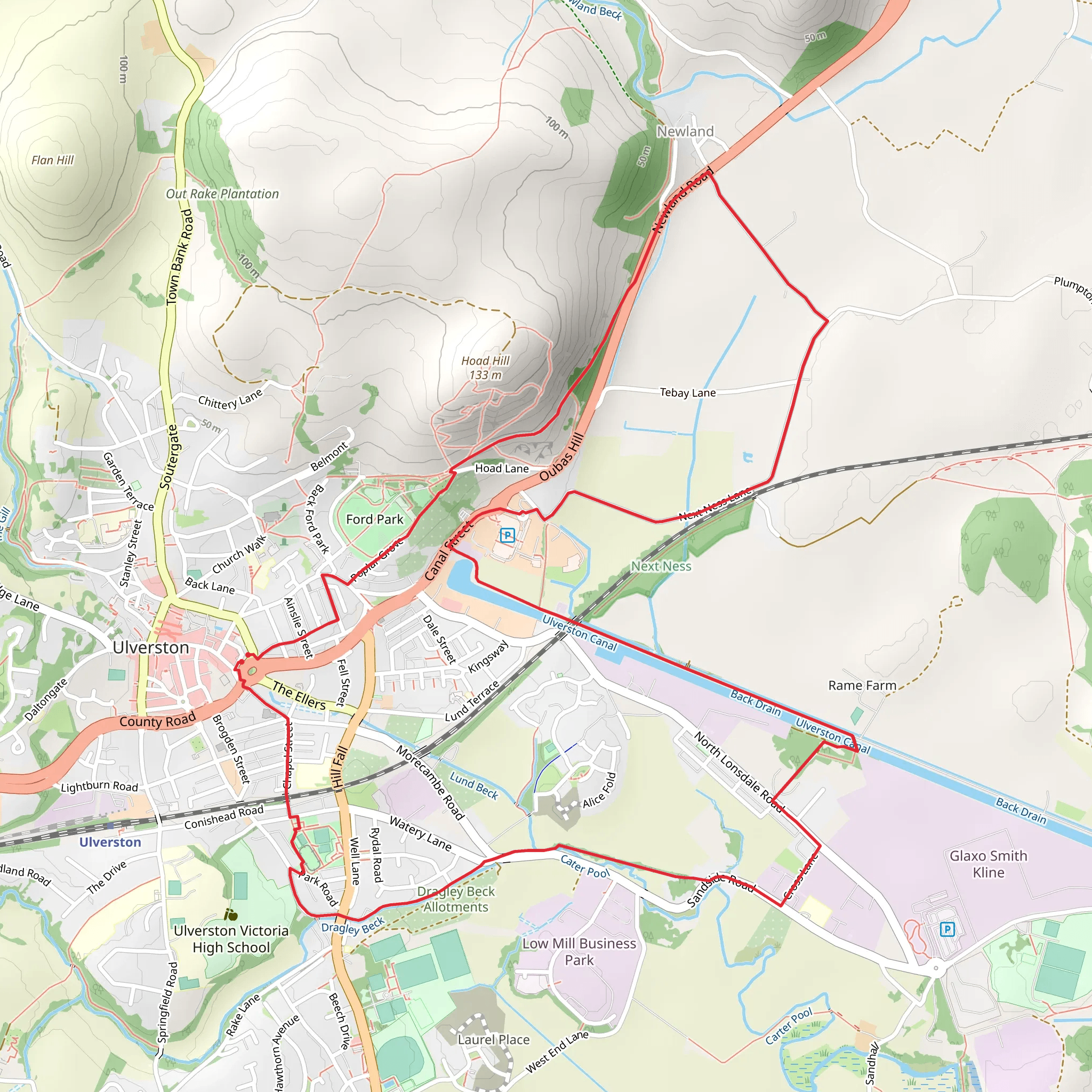 Ulverston Loop mobile static map