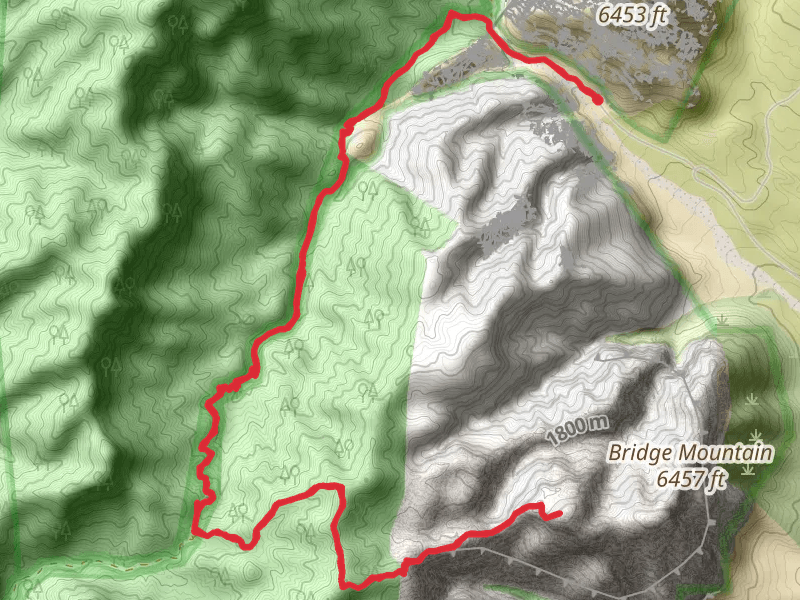 Bridge Mountain via Rocky Gap Road