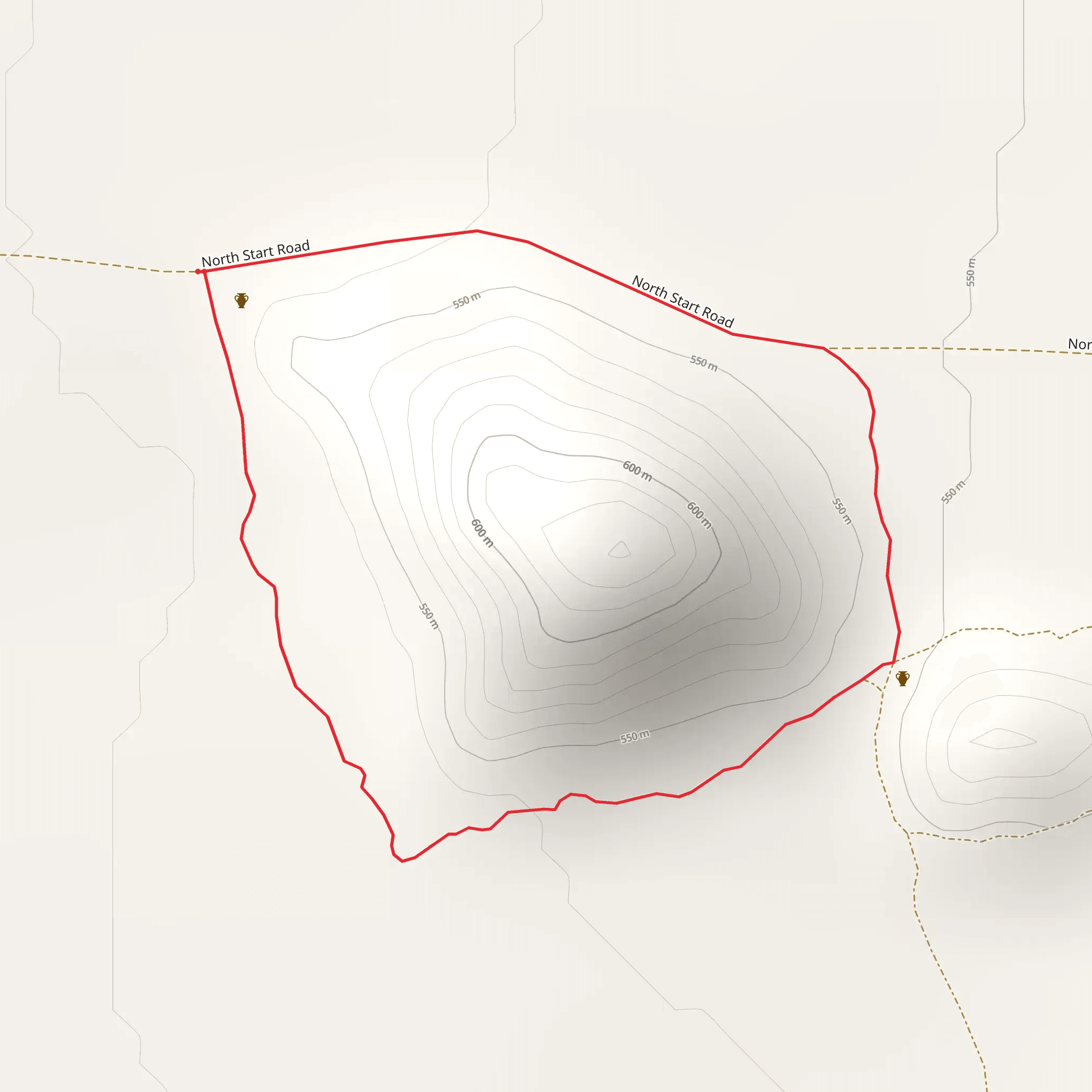 North Start Road Full Loop mobile static map