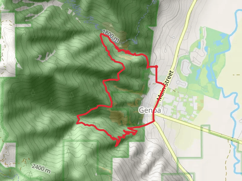 Lower Sierra Canyon, Discovery and Lower Genoa Canyon Loop Trail