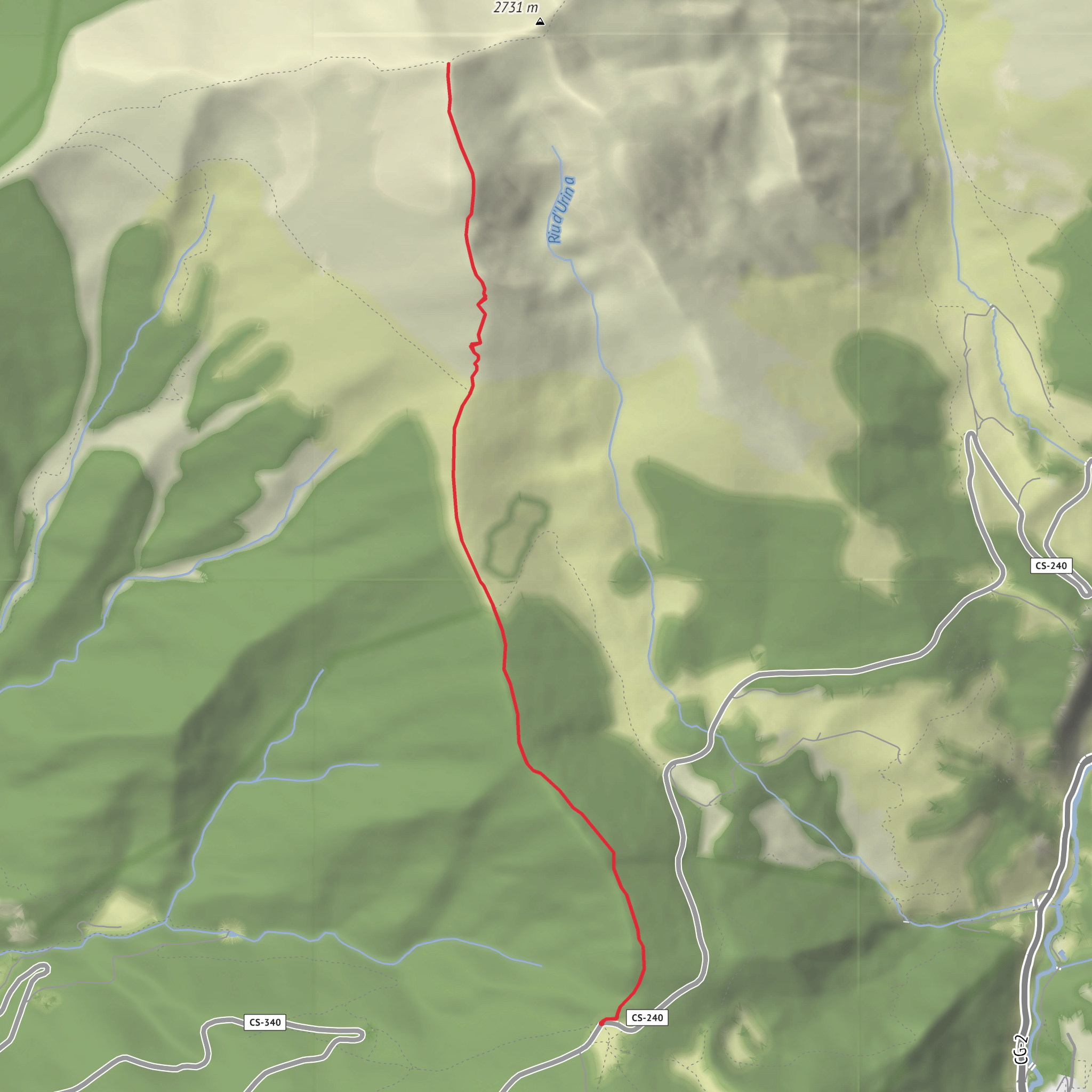pic Casamanya (des del Coll d'Ordino) mobile static map