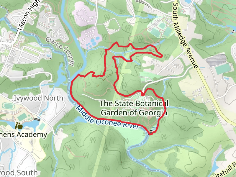 White and Orange Loop Trail - The State Botanical Garden of Georgia