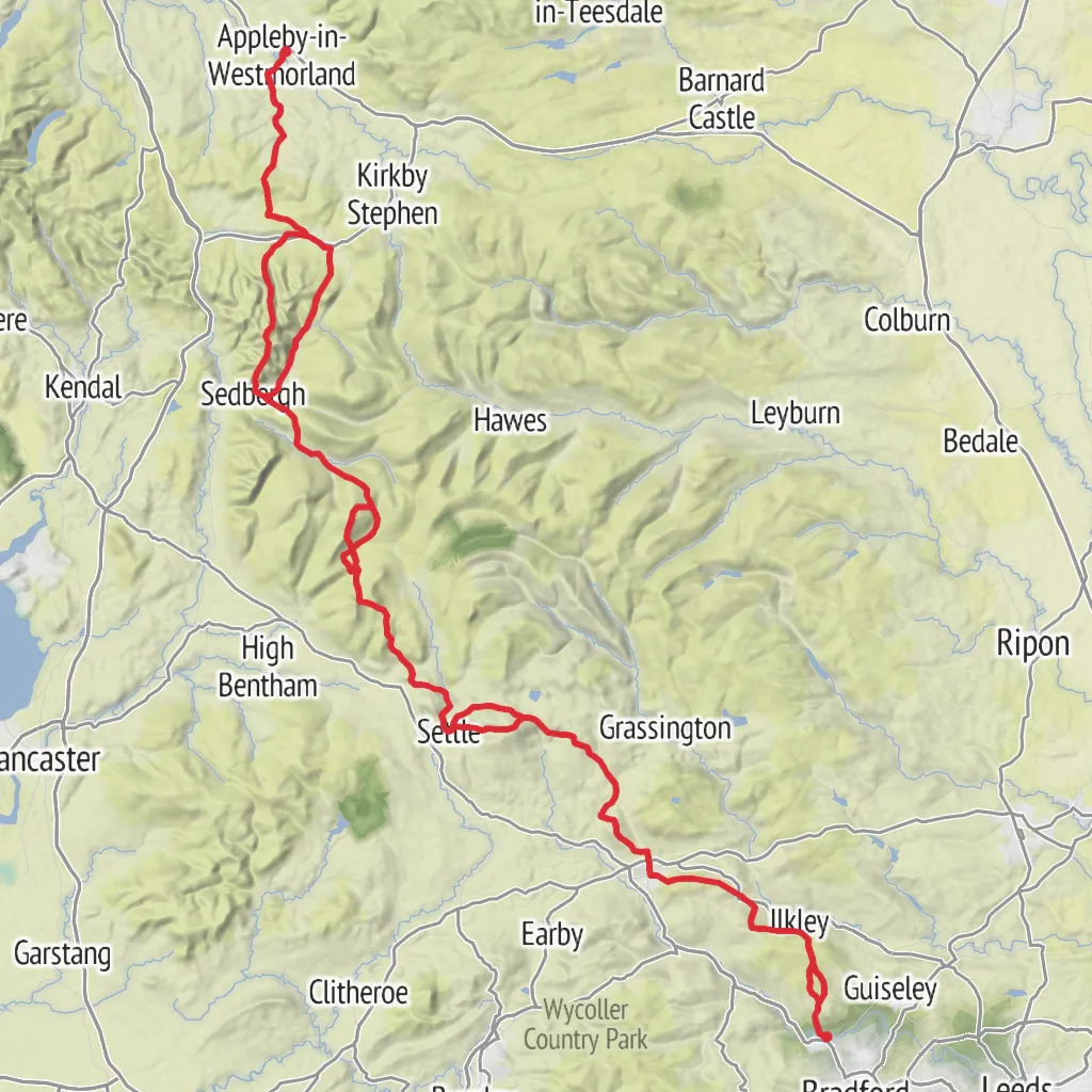 Dales High Way mobile static map