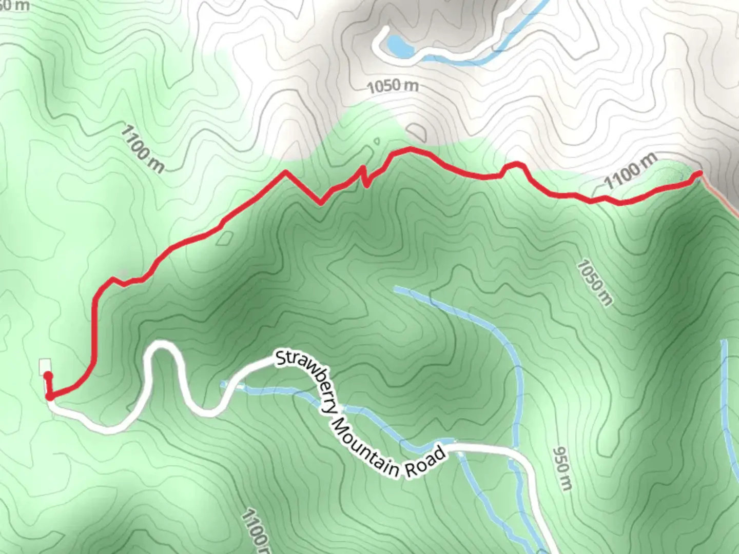 An image depicting the trail Chestnut Ridge Trail - Short and its surrounding area.