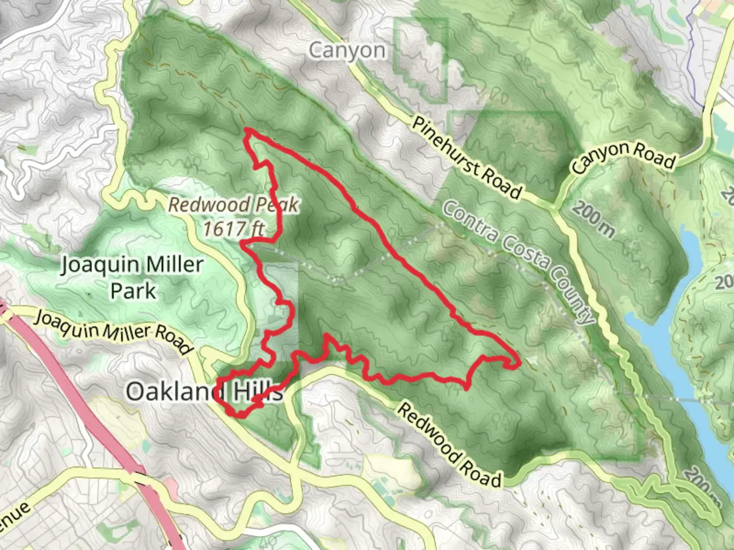 An image depicting the trail Golden Spike, Orchard and Star Flower Loop Trail and its surrounding area.