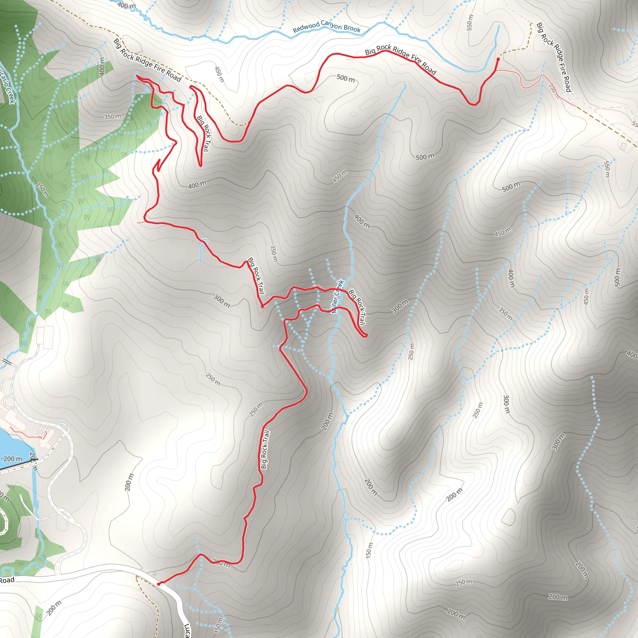 Big Rock Trail mobile static map
