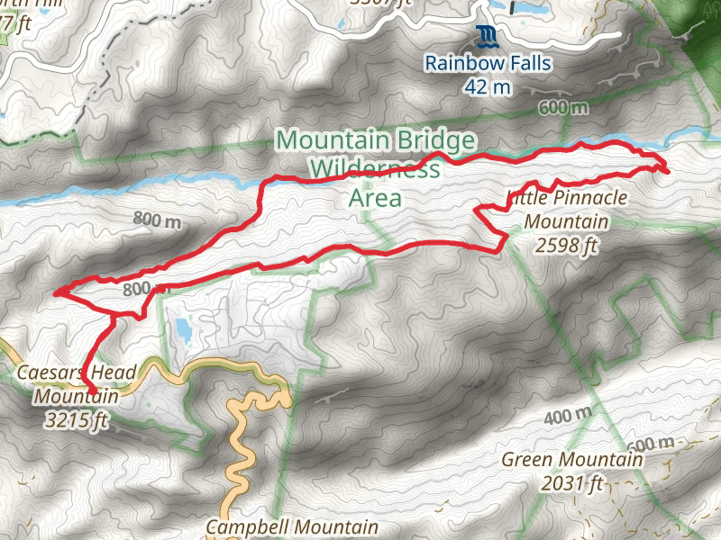 Rim of the Gap Trail and Jones Gap Trail Loop