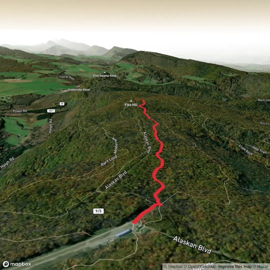 An image depicting the trail Fern Trail and its surrounding area.