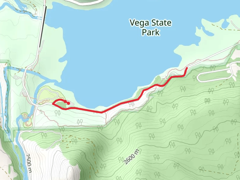 Vega Reservoir South Shore Trail