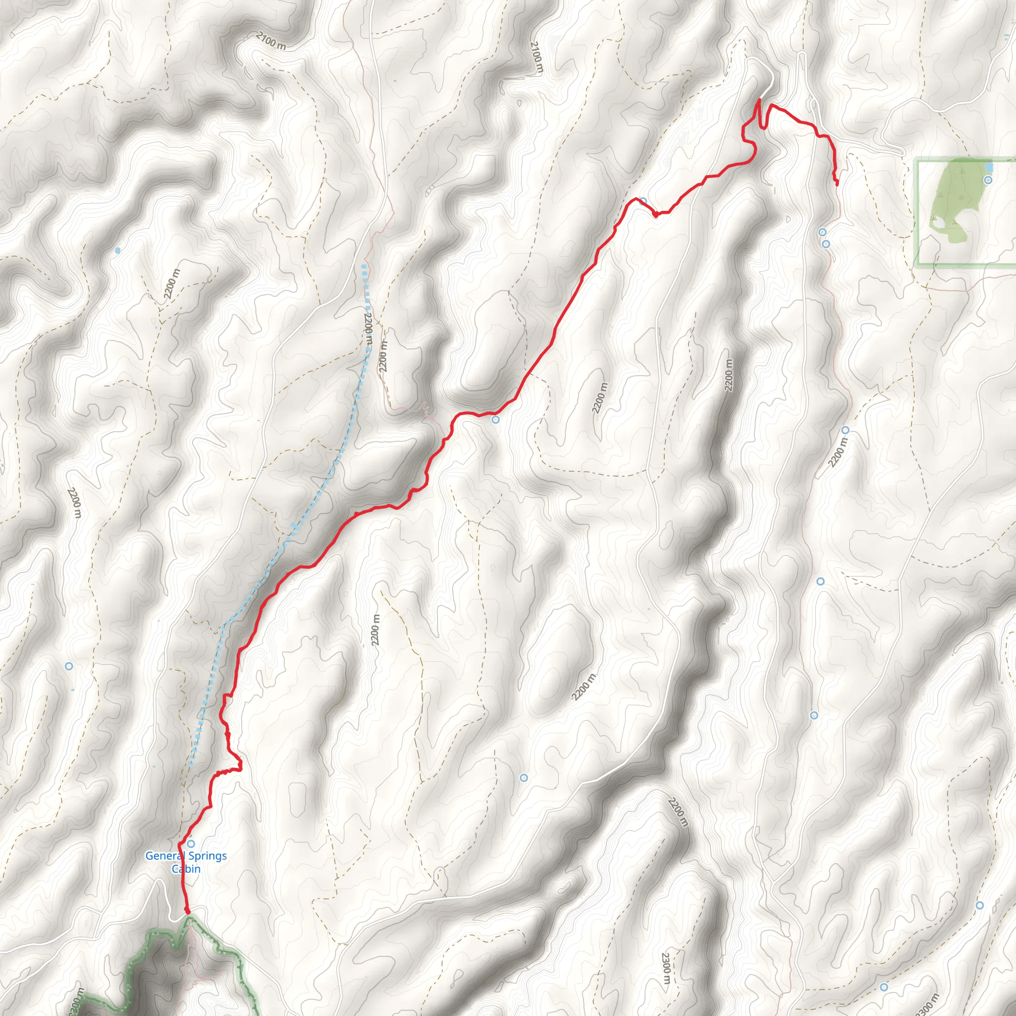 Fred Haught Trail mobile static map