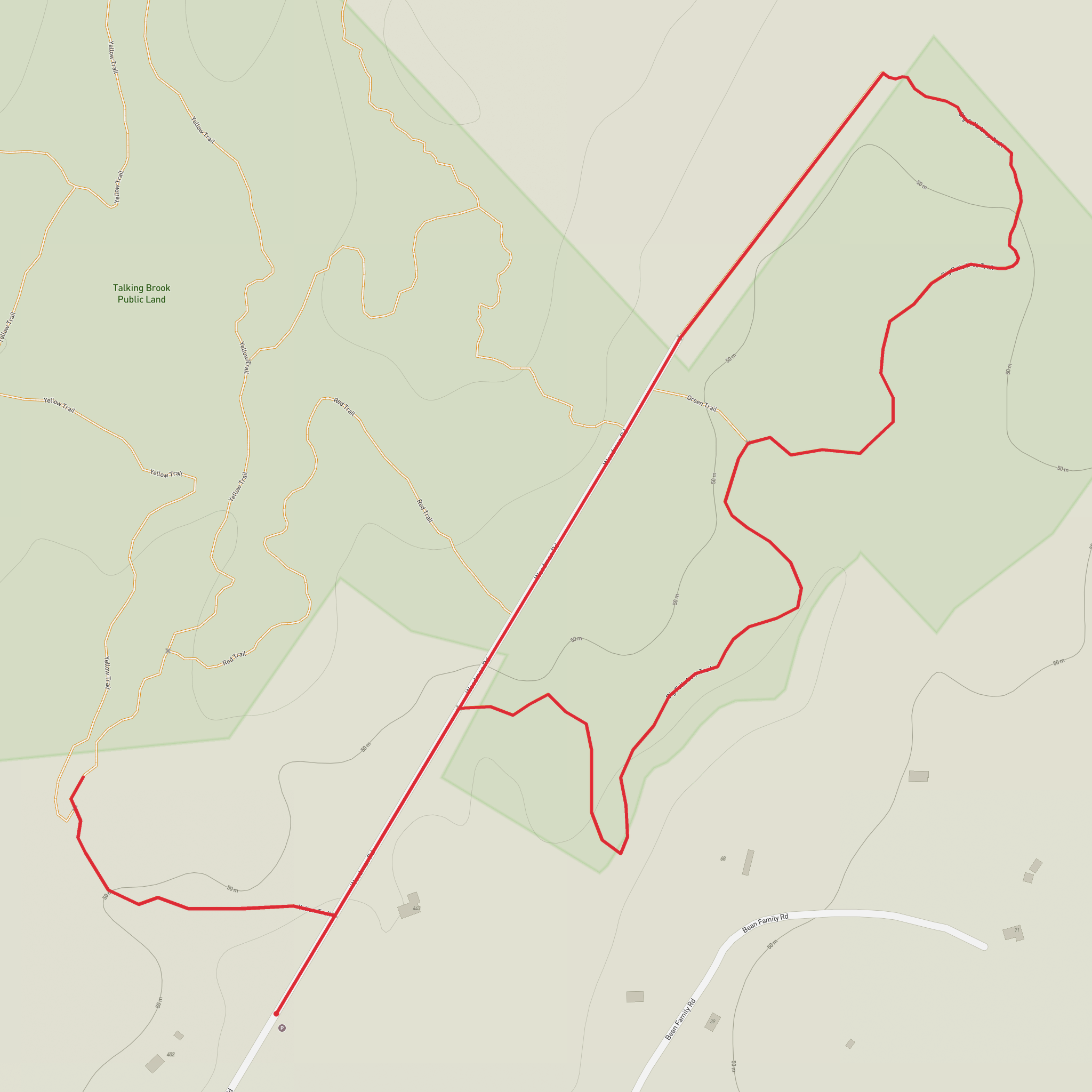 Big Falls Loop Trail mobile static map