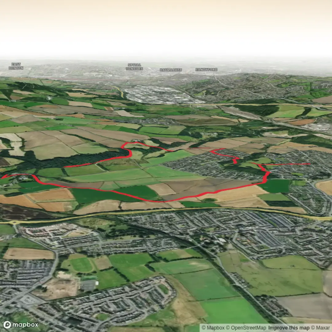 An image depicting the trail Ouston and Urpeth Loop and its surrounding area.