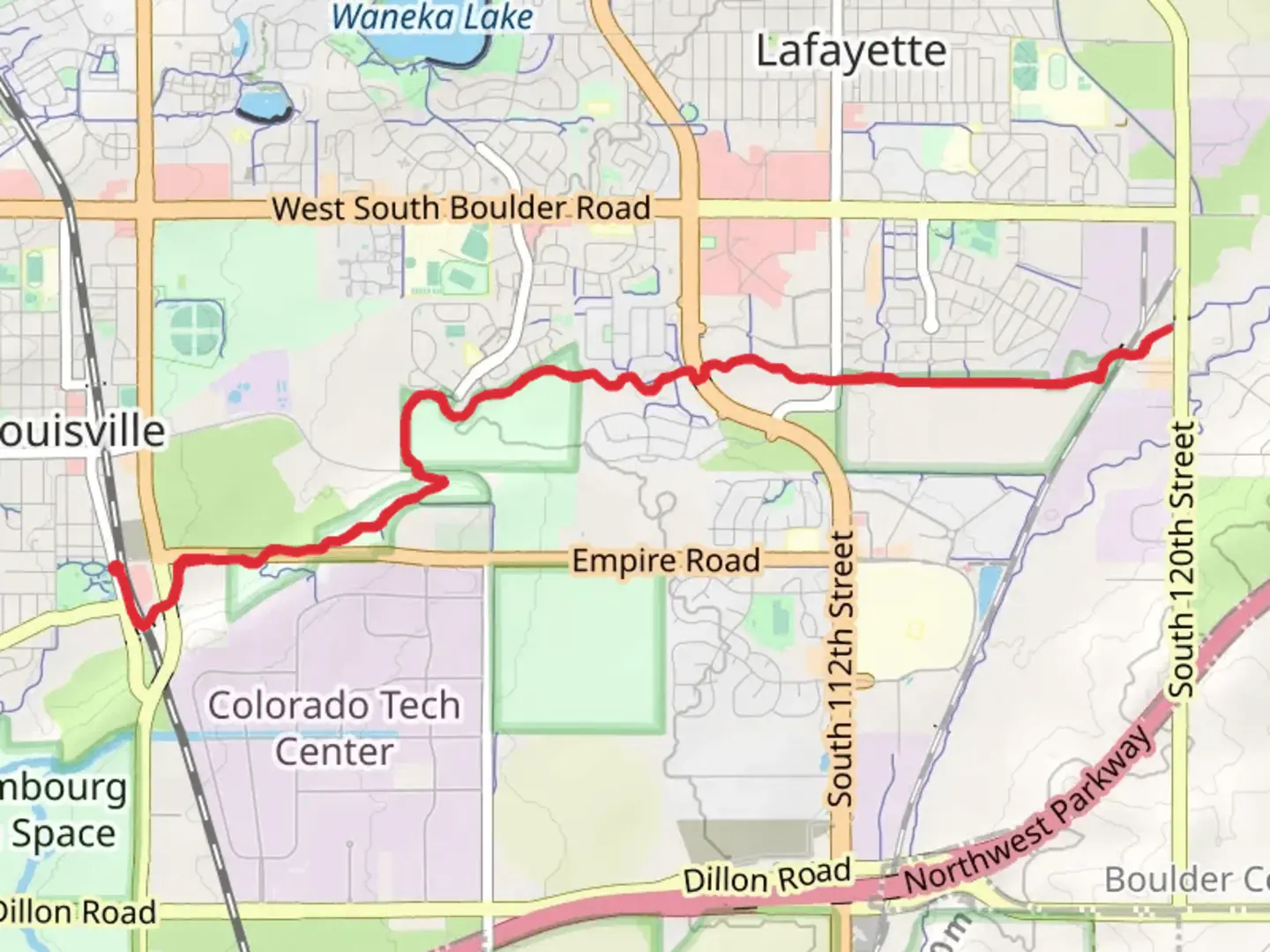 An image depicting the trail Coal Creek Trail and its surrounding area.