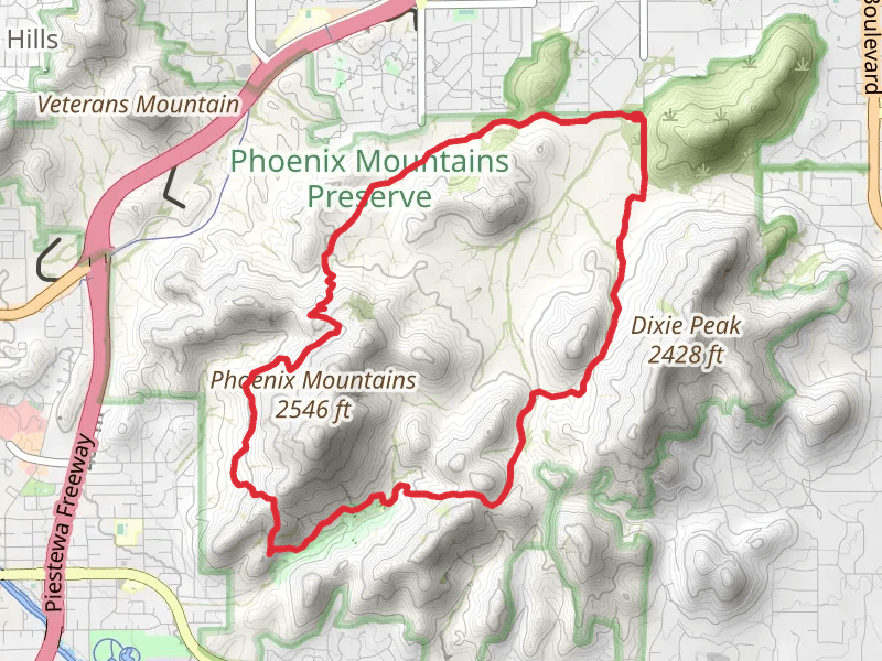Circumference, Quartz Ridge and Dixie Peak Loop Trail