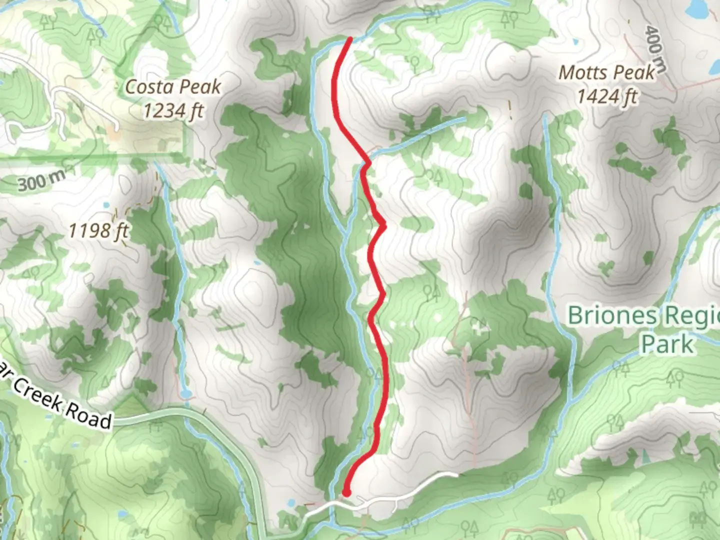 An image depicting the trail Abrigo Valley Trail and its surrounding area.
