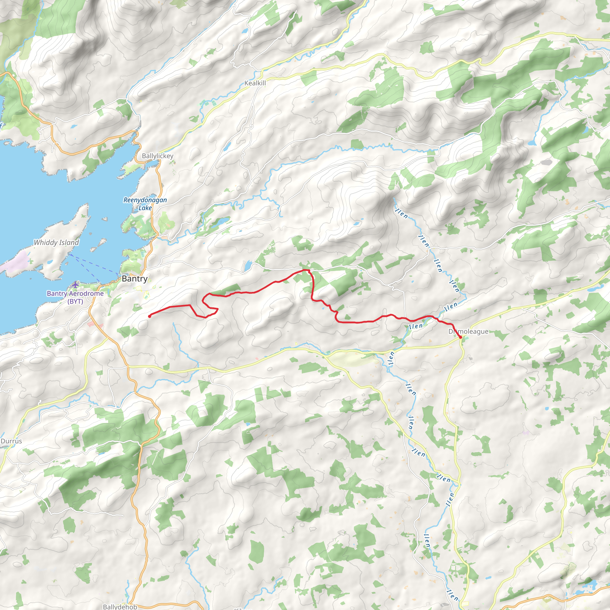 Sheep's Head Way to Drimoleague mobile static map