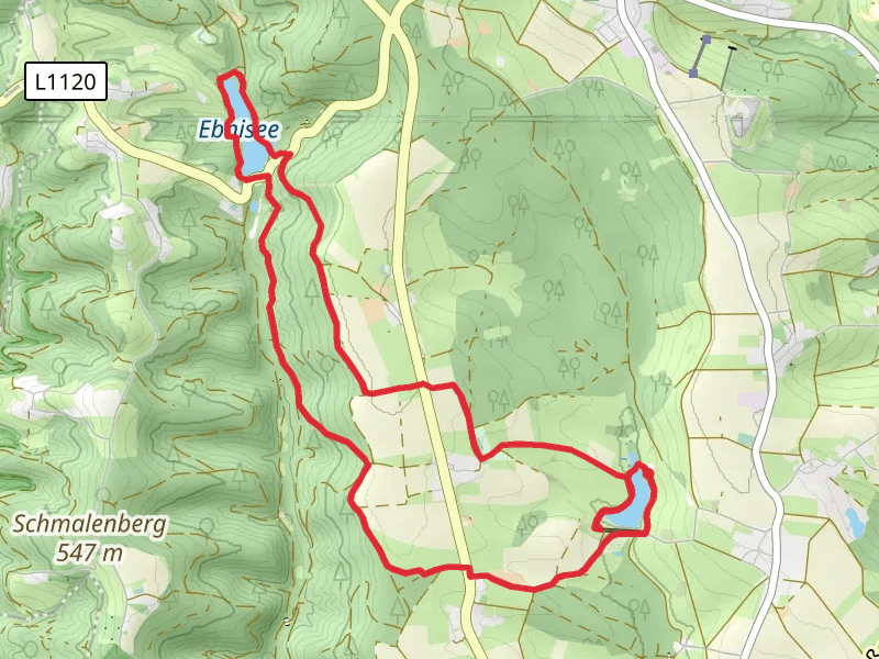 Aichstruter Stausee and Ebnisee Loop via Zum Aichstrutsee