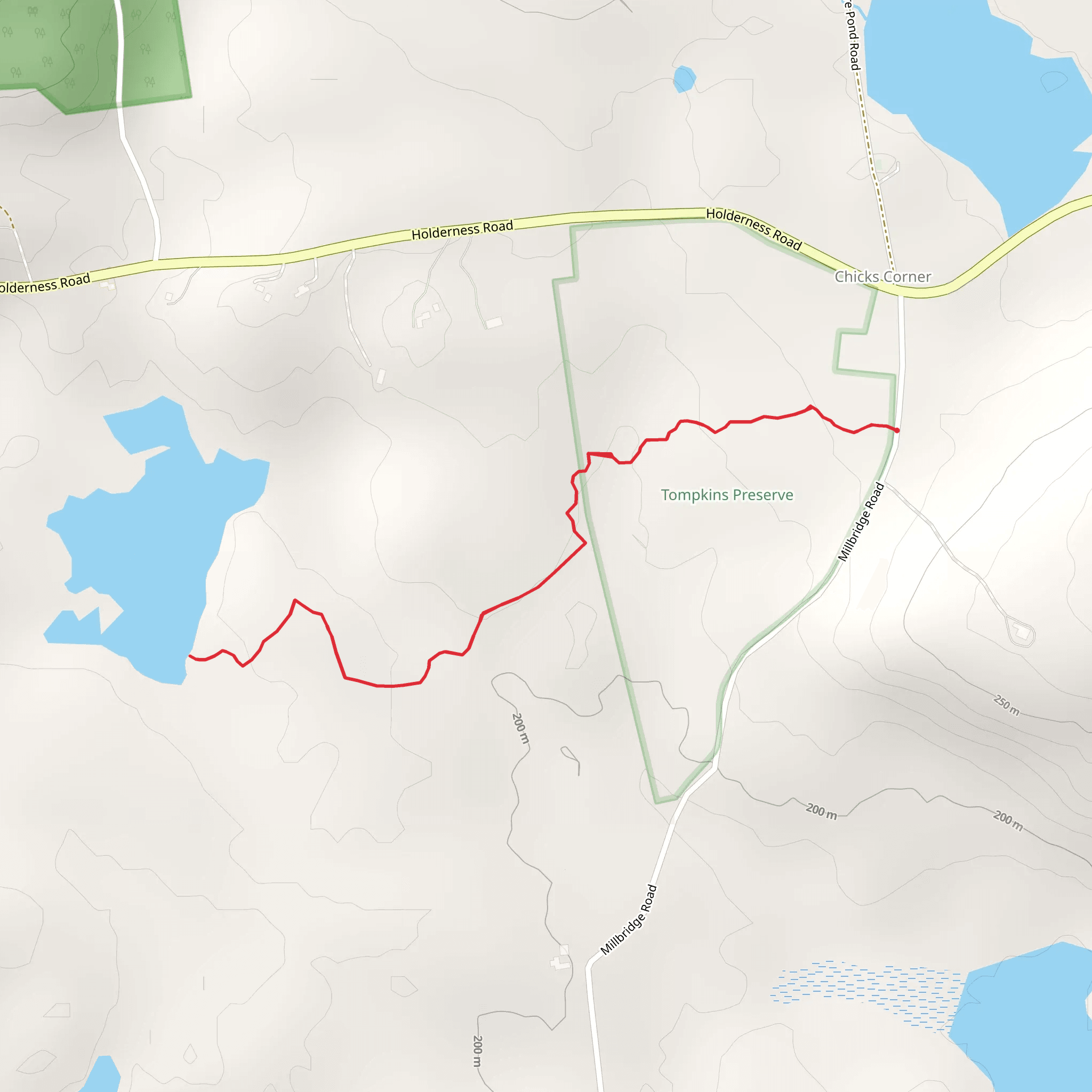 Millbridge Road Trail - West mobile static map