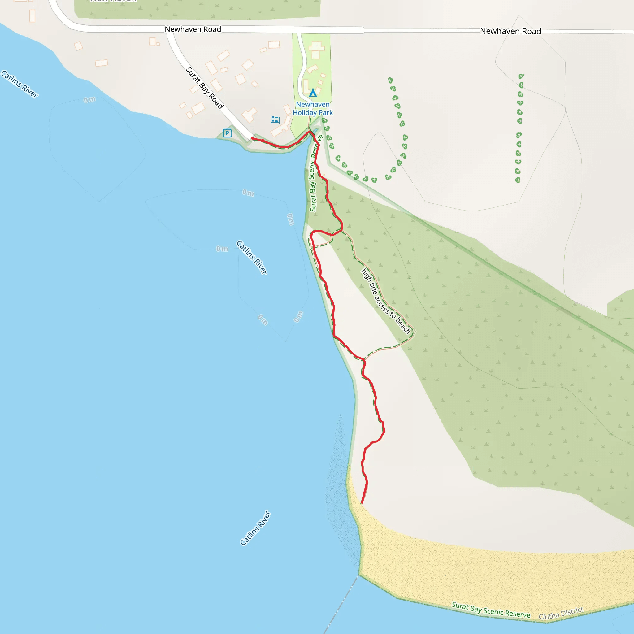 Surat Bay Beach Walk mobile static map