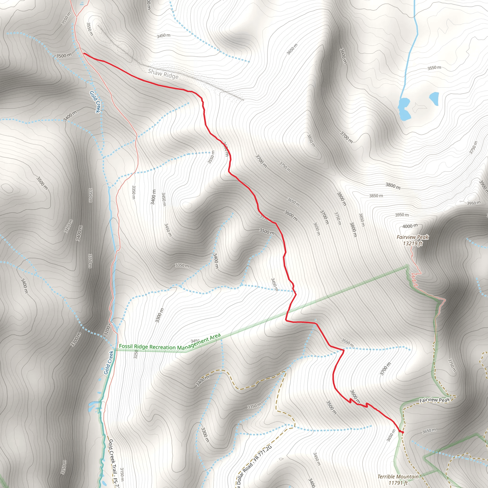 Fairview Trail mobile static map