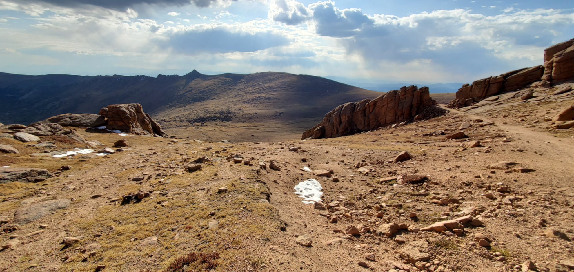 An image depicting the trail The Crags Trail and its surrounding area.
