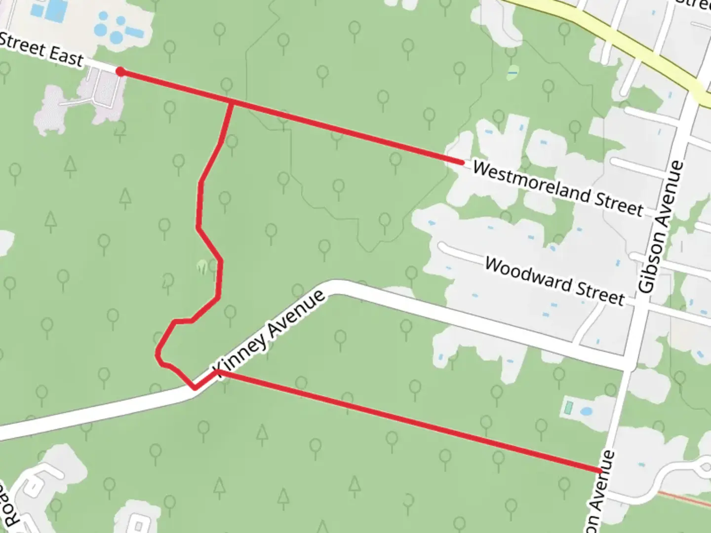 An image depicting the trail Crooked Brook Walk and its surrounding area.