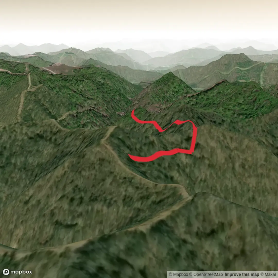An image depicting the trail Hiles Run Trail and its surrounding area.