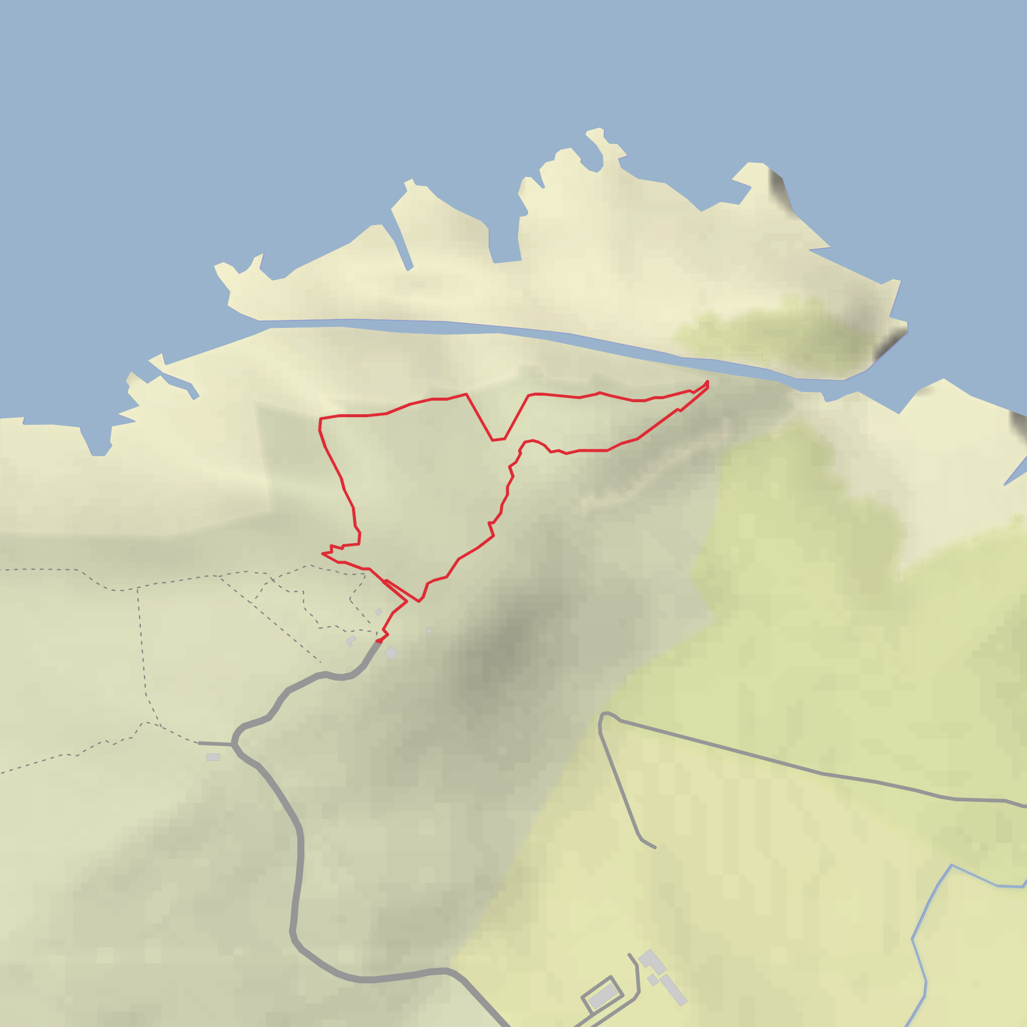 Hike of Malin Head mobile static map