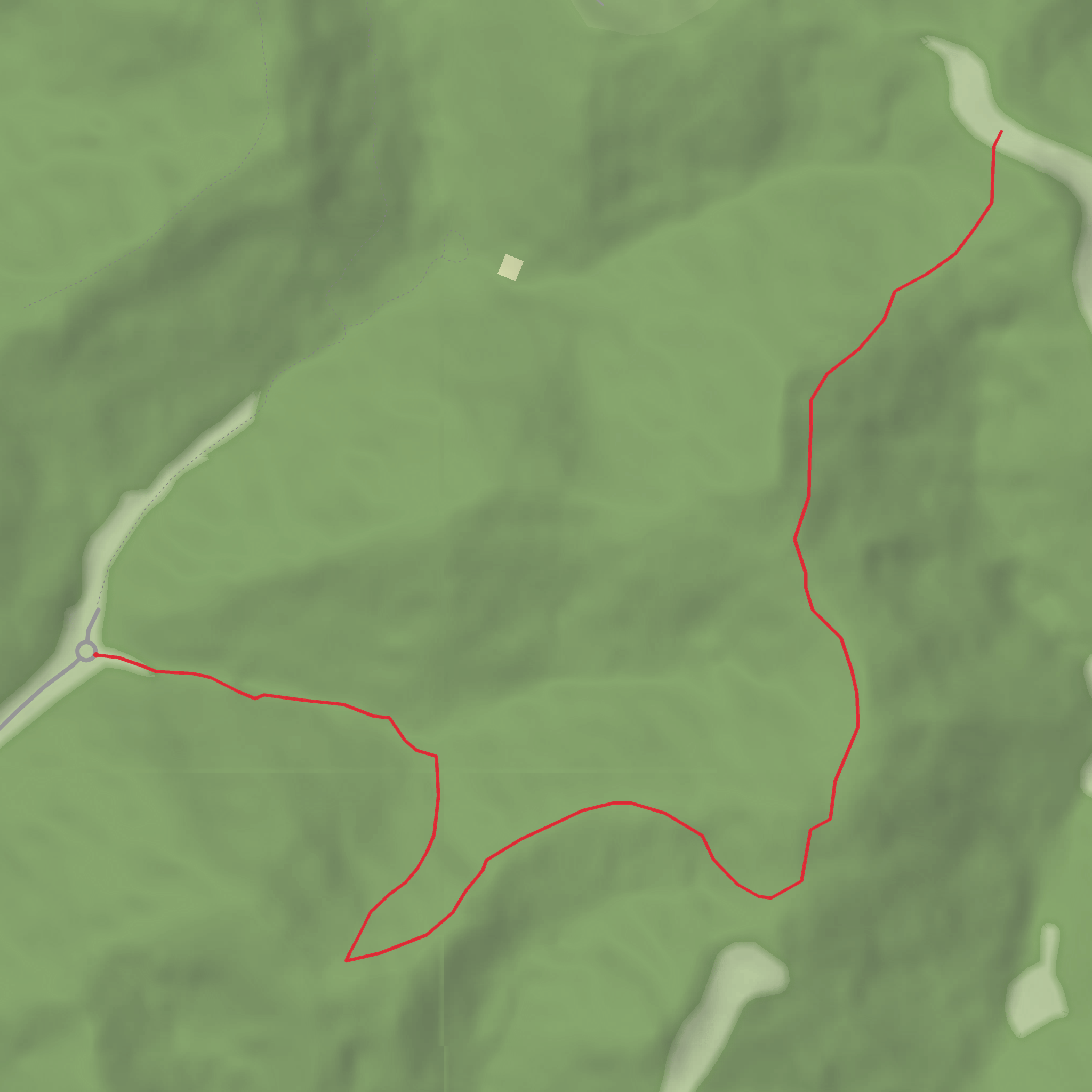 Warriors Trail out and Back mobile static map
