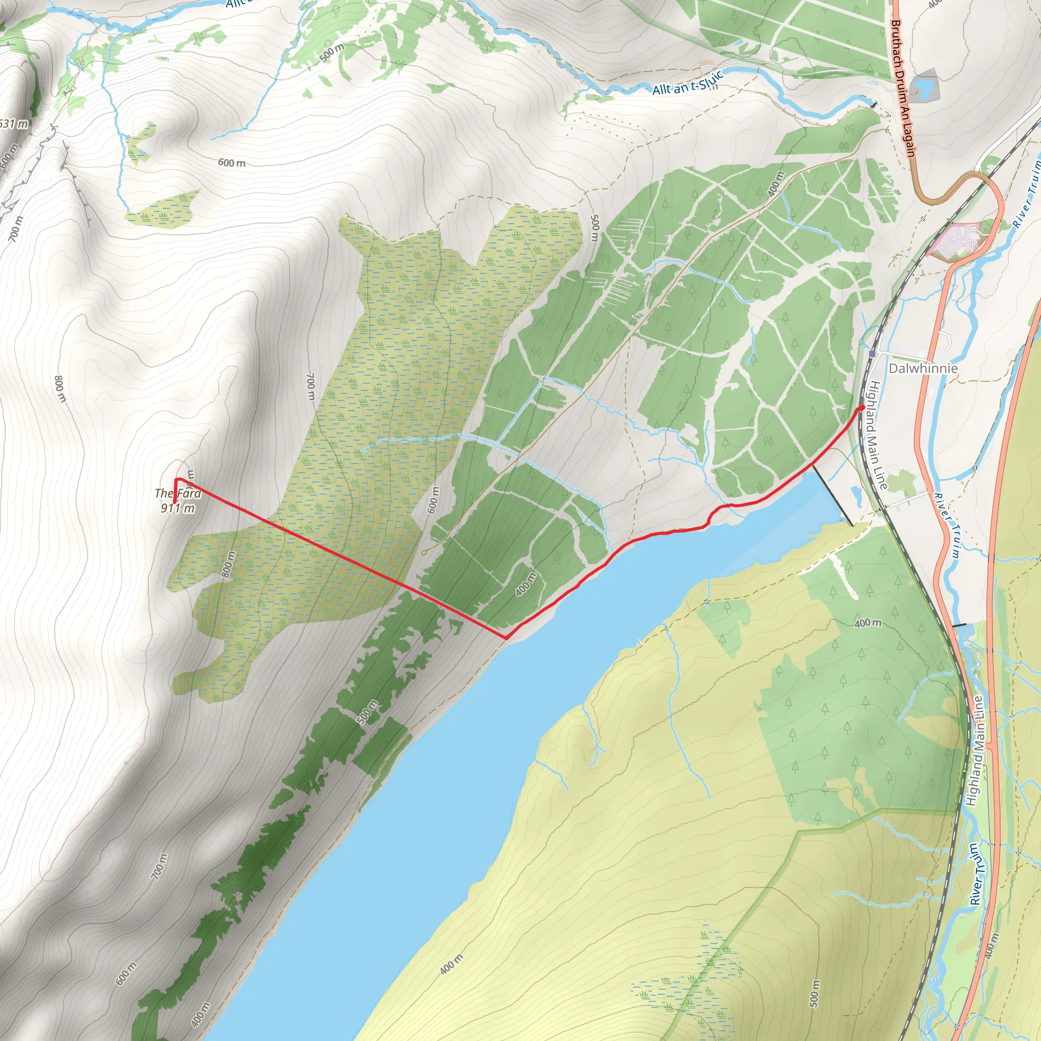 The Fara Mounatain mobile static map