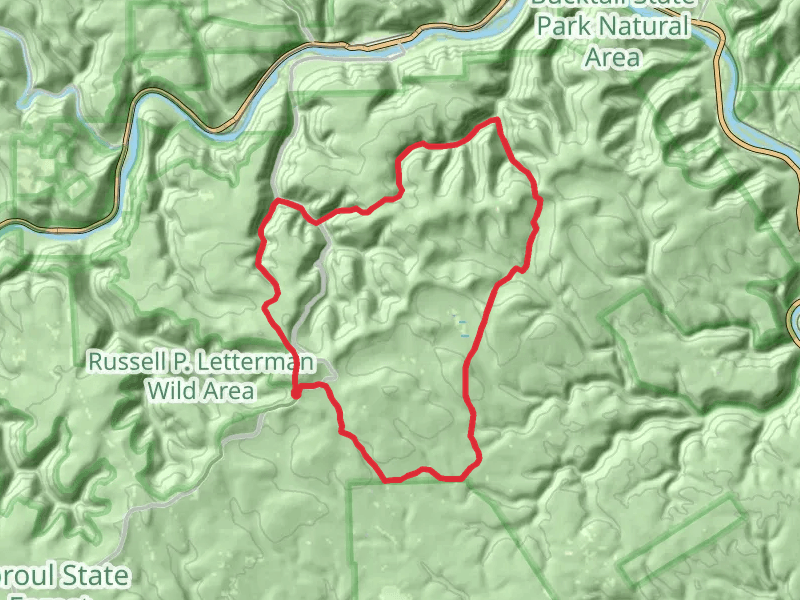 Chuck Keiper Trail and High Knob Loop from Breeze Avenue