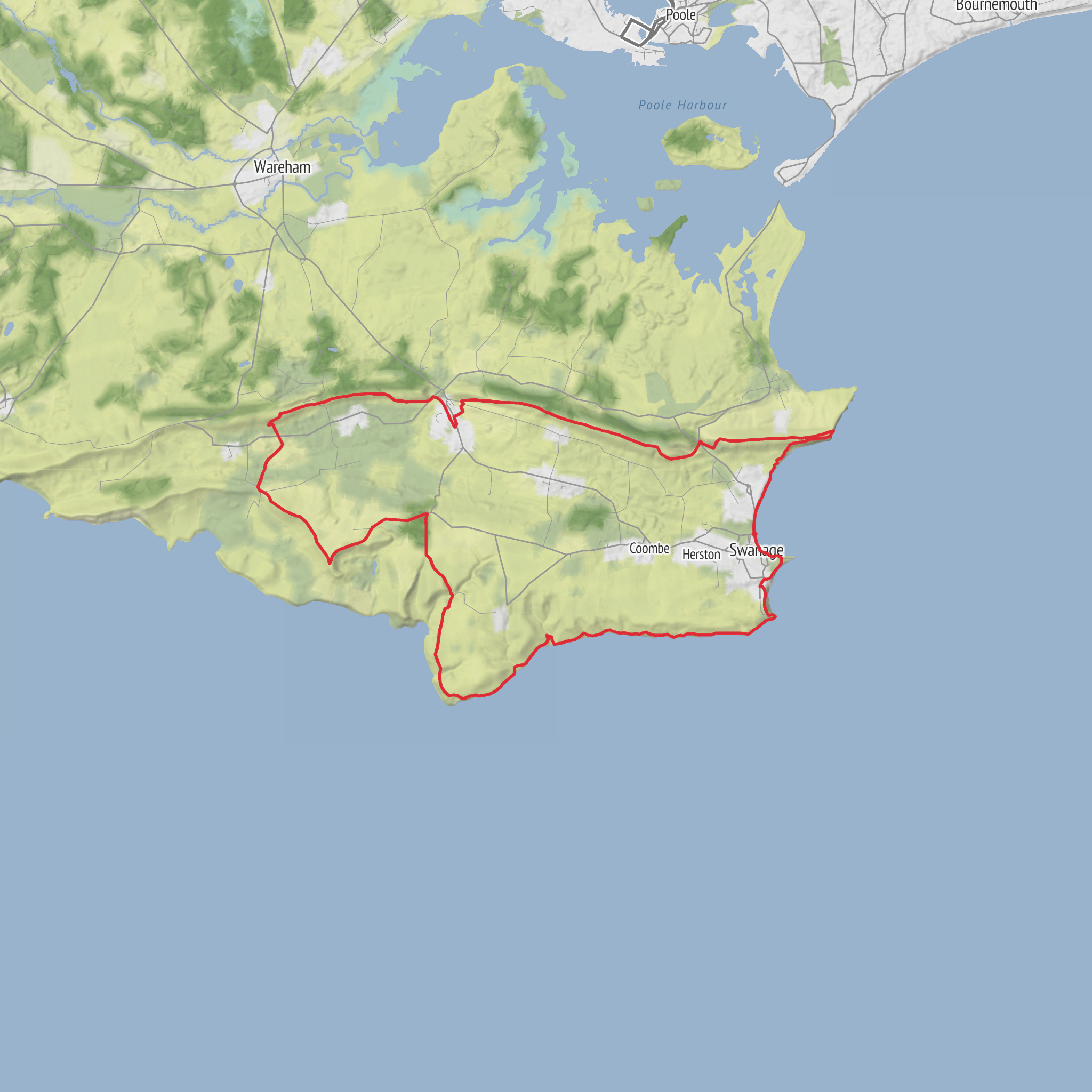 Dorset Endurance Life Marathon mobile static map