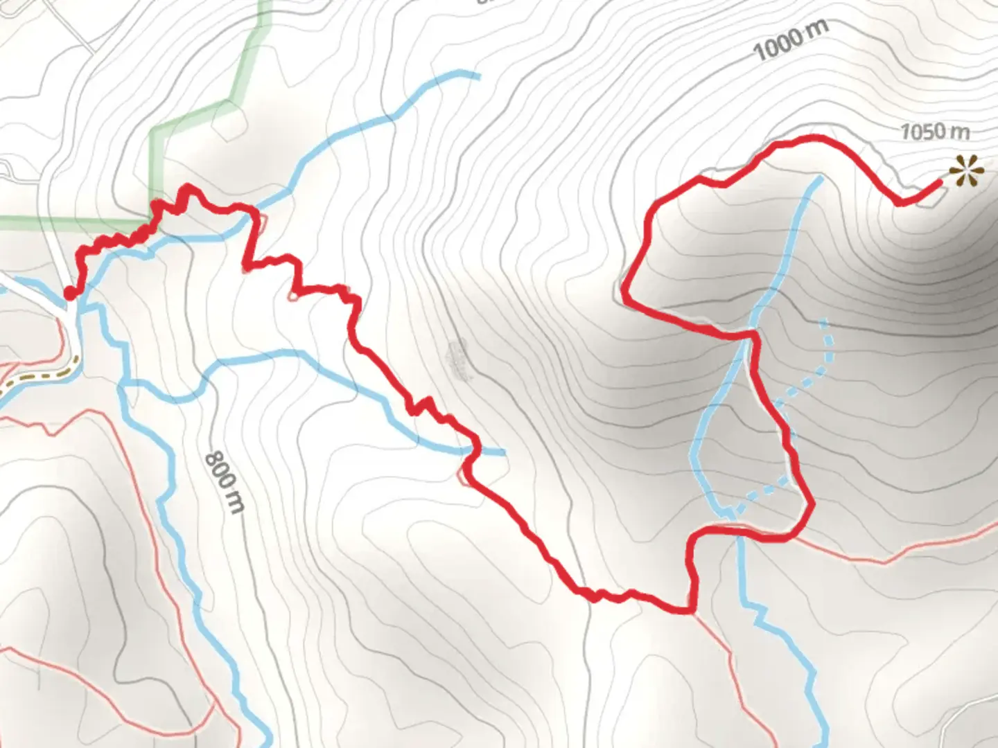 An image depicting the trail Stone Mountain and its surrounding area.