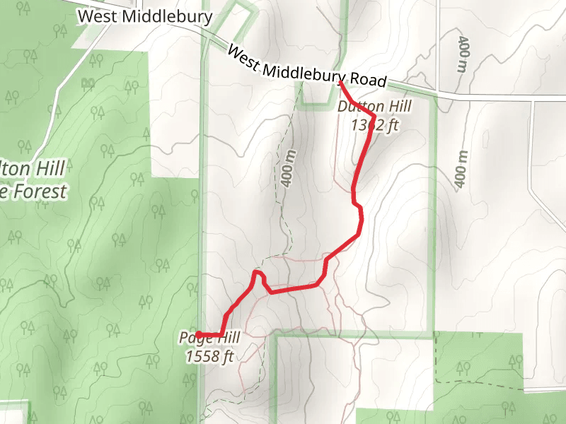 Dutton Hill Trail from Bank Street Road