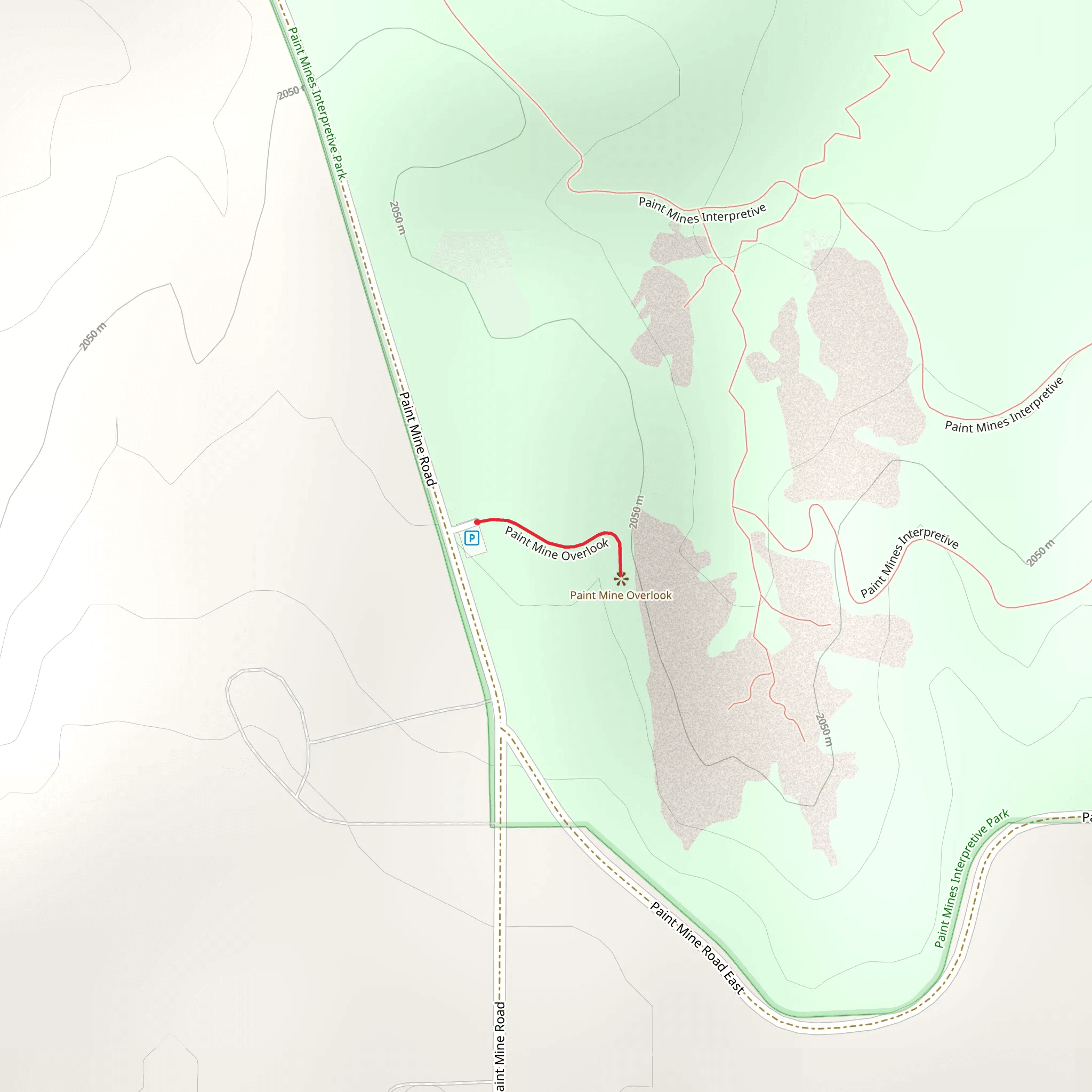 Paint Mine Overlook mobile static map