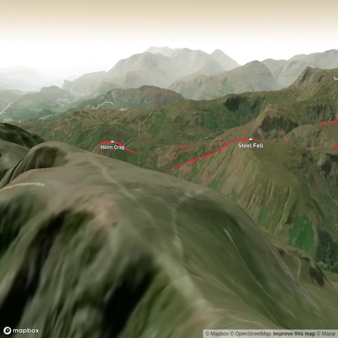 An image depicting the trail Green burn Round and its surrounding area.