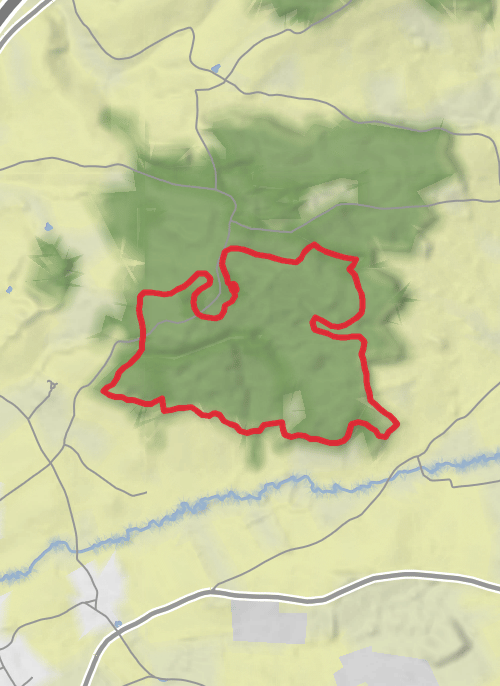Hike on Ashclyst Circular mobile static map