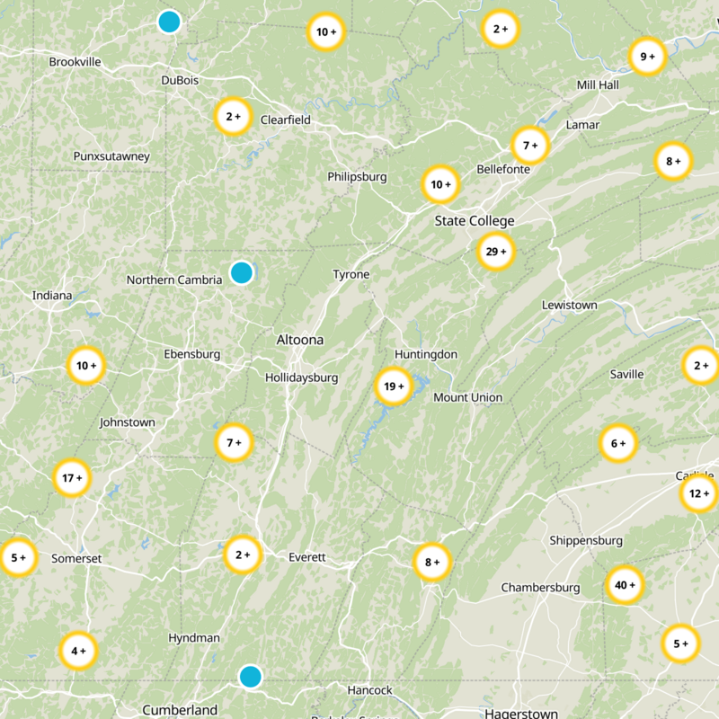 Blair County Static Map