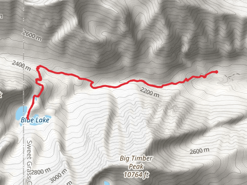 Granite Lake and Blue Lake via Big Timber Creek