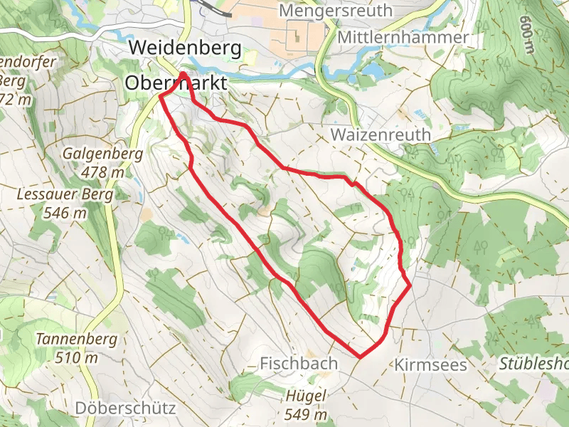 Naturlehrpfad and Weidenberg Loop