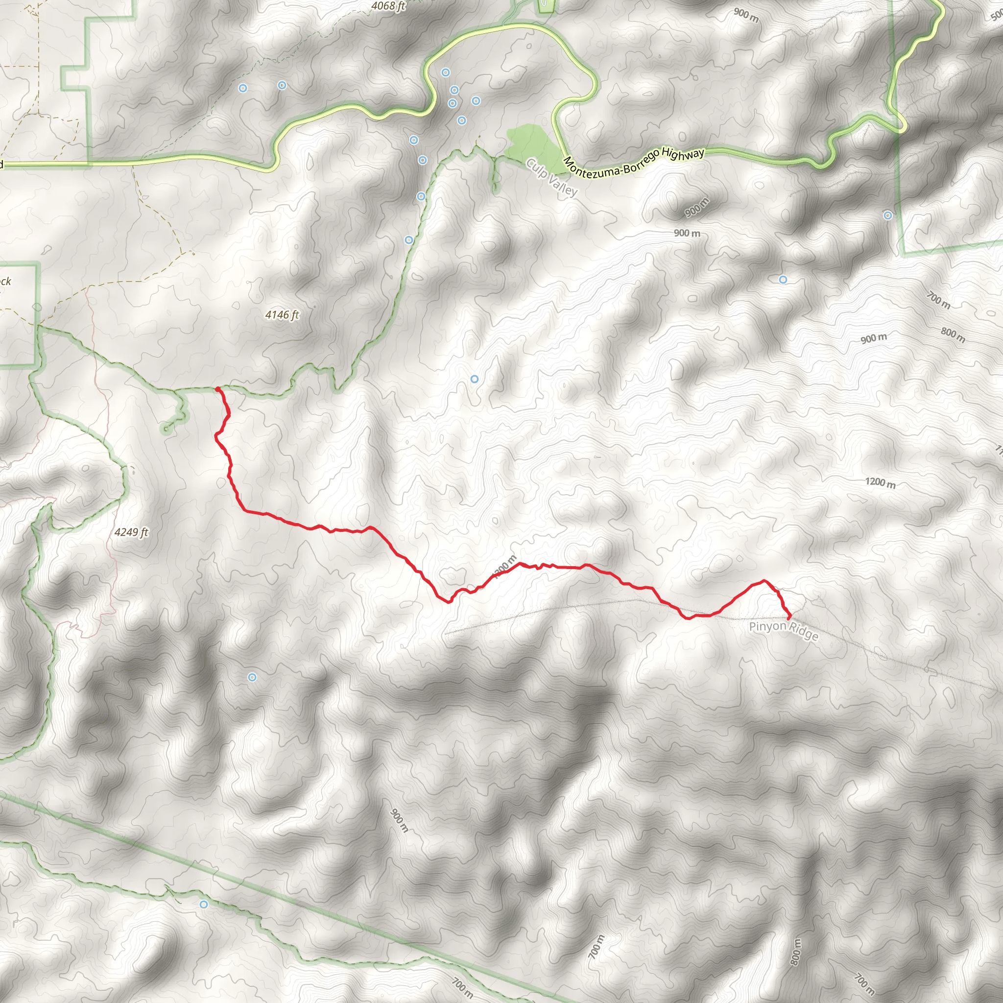 Wilson Peak mobile static map